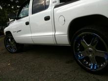 Rear forward angle with 22" wheels.