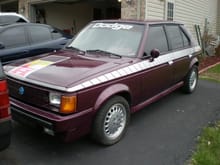 1986 Dodge Omni GLH Turbo.