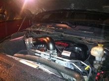 K&amp;N Cold Air intake, w/ GFchip, custom fiberglas engine cover and intake casing, with circut breaker for Sub battery.