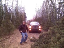 I had to &quot;move&quot; this tree to continue down the trail