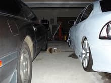 next to my bro's 300ZX