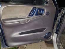 Interior custom painted with color match patriot blue metallic.