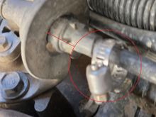 Loose clamp at bracket