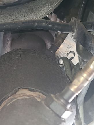 Passenger side upstream and downstream O2 sensors