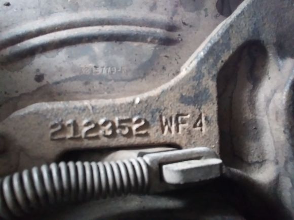 #on top backside caliper bracket. How can i find what this will interchange with? Figure out how to fit bigger caliper to accept .8in vented rotor( nissan extera 6x4.5 vented. 11.3in od. Lugs fit. Exploder caliper will not clear more than .5in solid with 1.5in hat?