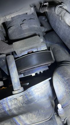 View from underneath the truck; passenger side. 