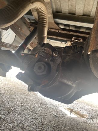 Bolt sheared off in pinion tome was tapped and evacuated by myself. 