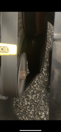 It’s behind the pulley