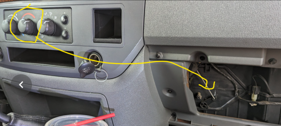 when you turn it to hot the right  this arm pulls up when you turn it to cold the left the arm goes down when it is having the problem