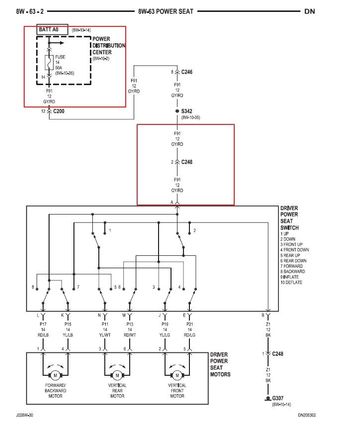 Drivers seat wiring diagram
