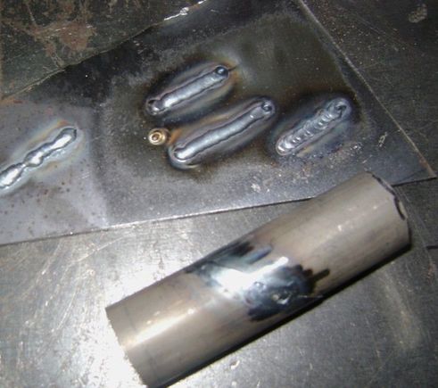 Tig practice. Bad picture, but Im getting better at the fusion welds. Adding rod is still like wizardry to me. 