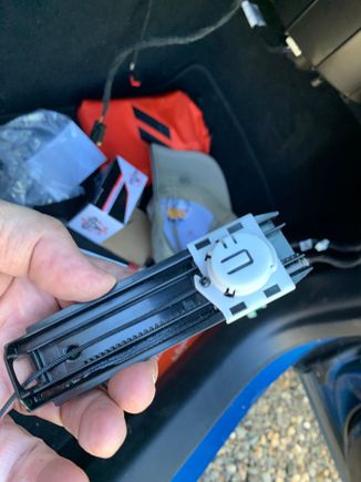 Glove box door spring other side.