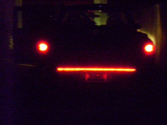 Red LED for the license plate bulbs and a fire and ice led bar for the tailgate