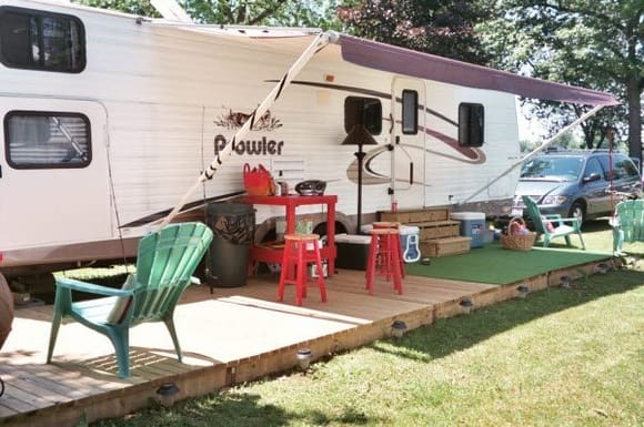 camper set up
