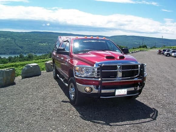 Taken at Bully Hill Vineyards, Hammondsport, NY - Looking east over Keuka Lake.