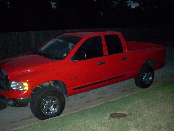 The morning someone hit my truck head on when It was parked.