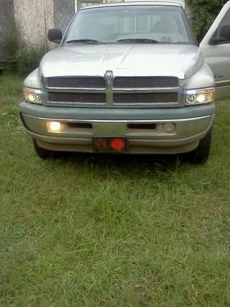 the front side