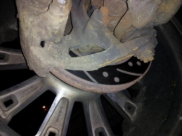 Cross drilled rotors