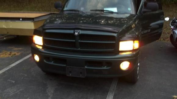 Got her into town and got new fog lights.