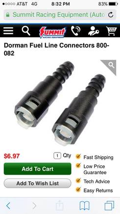 My bud chimed in and says "this is all you need"!!!!!!!!!!!!! What I see is that this thing connects steel line to  ""NYLON"" line. Will these barbs also accept the correct size 'EFI hose'??? For that matter, is this fitting, much like Moparite's fitting, able to grab hold of the 
'cut off metal line' and also accept my efi rated hose? for that matter, would the ""NYLON"" hose be the same as the rubber hose i have??? i'm getting exasperated over here