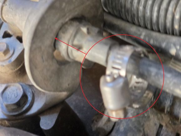 Loose clamp at bracket