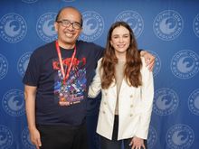 Me with Danielle Panabaker 