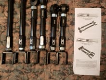 z1Motorsports adjustable camber, traction and toe arms with eccentric lockouts