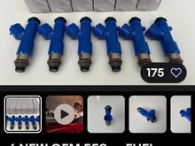The 550 CC fuel injectors I installed 