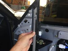 New weaherstripping around mirrors.