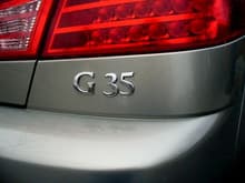 03 G35 Sedan Badge
