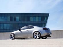 2003 Infiniti G35 Coupe on Silver 20&quot; Stance SC-5