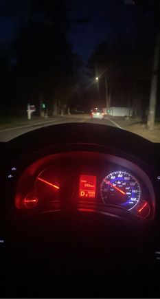 6k+ on tachometer came back but blinks and goes out sometimes