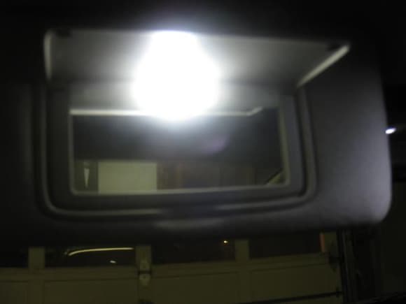 V Led Vanity Lights came in today... A quick lil mod to the light and there you have it.