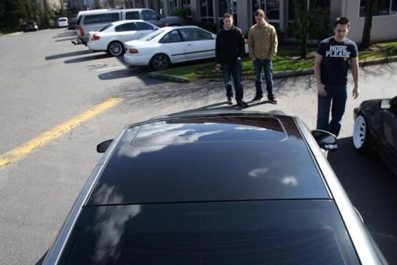 black roof wrap done by Imperial Tinting