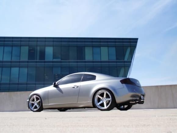 Diamond Graphic 2003 Infiniti G35 Coupe on 20&quot; Stance SC-5 wheels.

Fronts: 20X9  20 offset on 245/35/20 Achilles ATR Sport
Rears: 20X10.5  27 offset on 275/30/20 Achilles ATR Sport