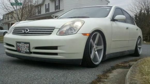 G35 Vossen CV3 wheels 4&quot; drop