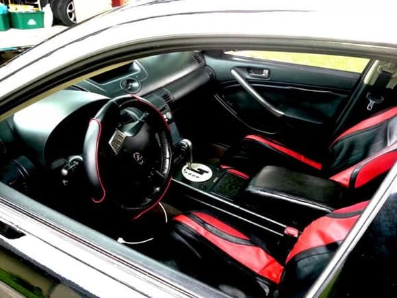 My g35 - Interior Photo - Some decent seat covers that actually looked good! 
Yes, seat covers over my leather seats. Lol.