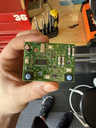 This is the clocks circuit board