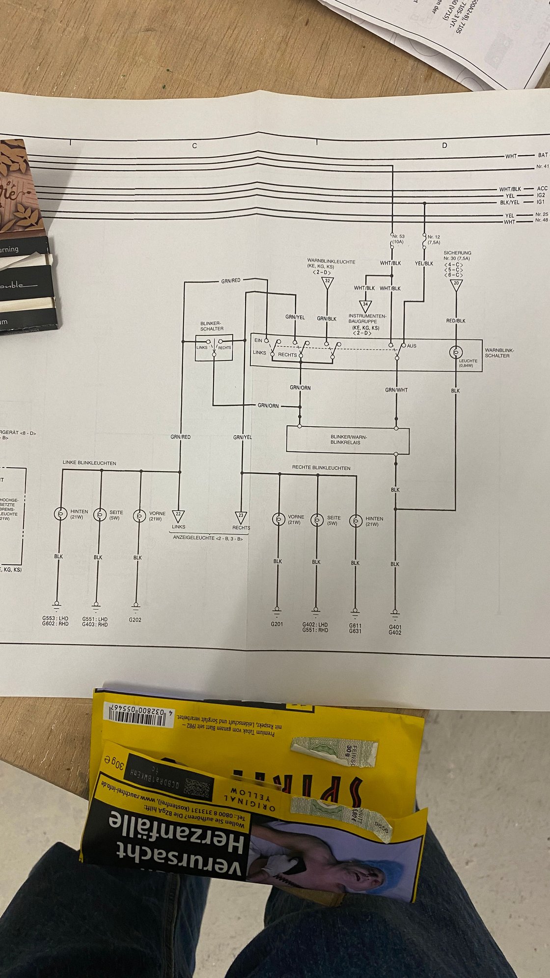 wiring diagram for turn indicators
