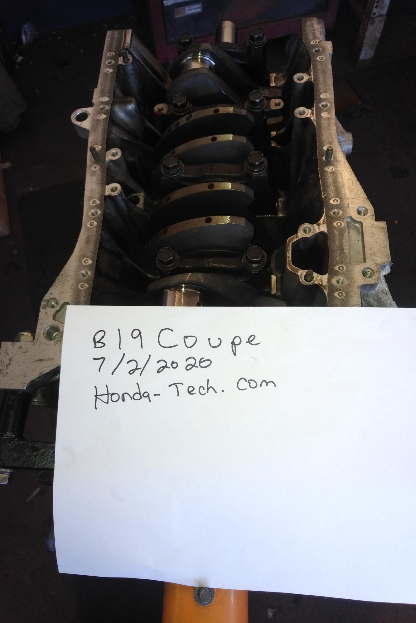 86.5 MM Sleeved B18B1 Block and 95 MM Crower crank HondaTech Honda