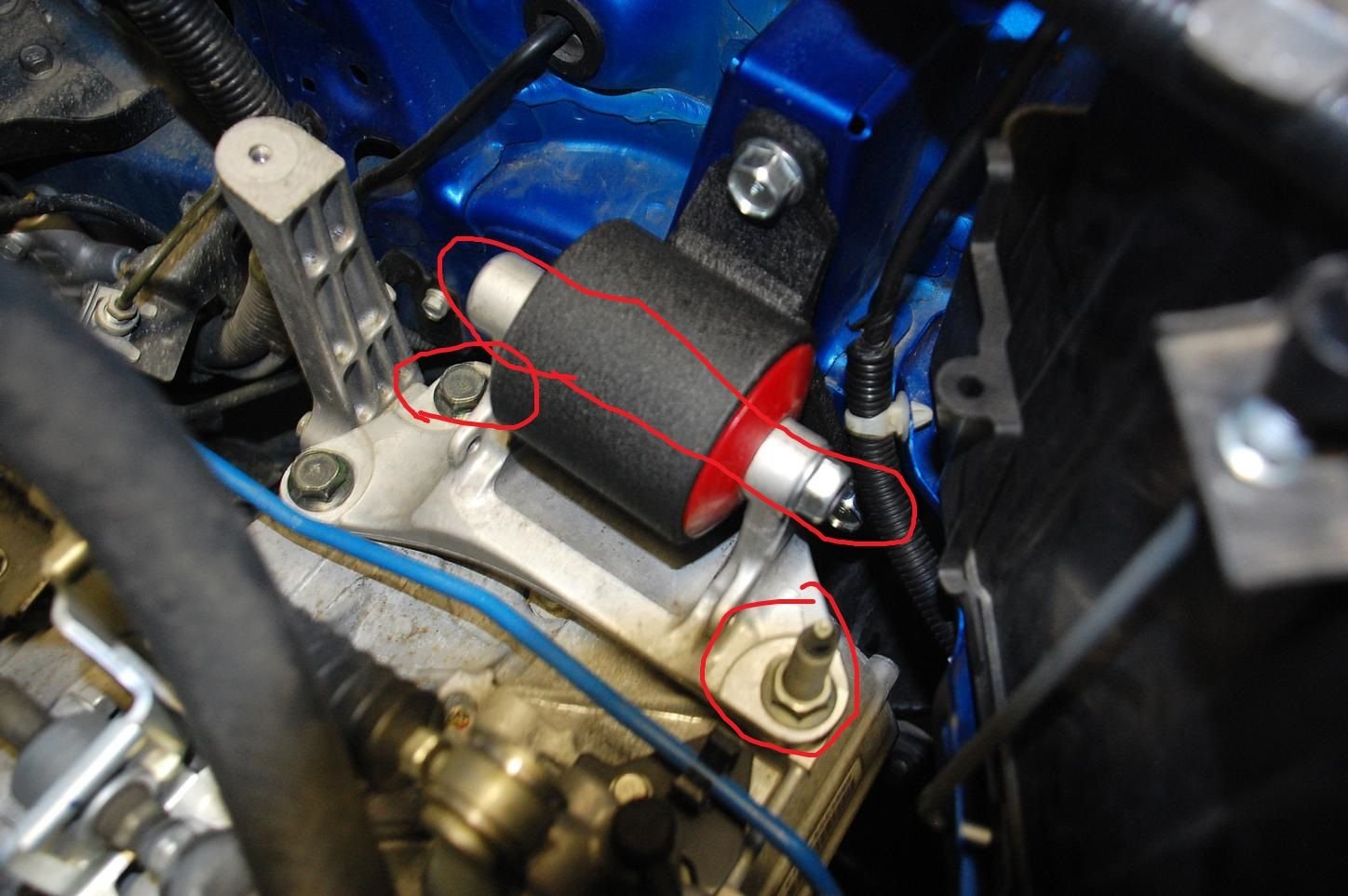 K20 (EP SI or RSX) Upper Trans Mount Thread Pitch? HondaTech Honda