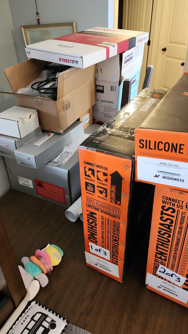 Kitchen table getting a bit crowded with parts haha