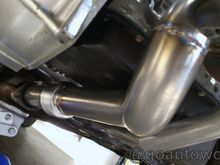 2.5" downpipe/dumptube bottom view