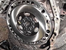 Flywheel torqued and cleaned