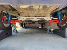Installed a whiteline rear brace and sway bar kit