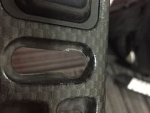 Dremmel around the lock button 