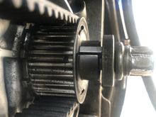 Crank key is TDL but rear sprocket is off  the piston On compression 5 