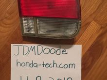 LEFT side inner tail light. Came off a 
99-00 Civic Coupe. 
$10