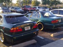 How it used to look. I miss it like this! Wasnt many sedans in Orlando at the time. They were still 3-4k bone stock. Alongside is my boi’s CB7. Had F20b in it. Talk about fun!
