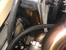 Put that on the side  of the radiator to be sort of a guard per say. Attached via heat tape 